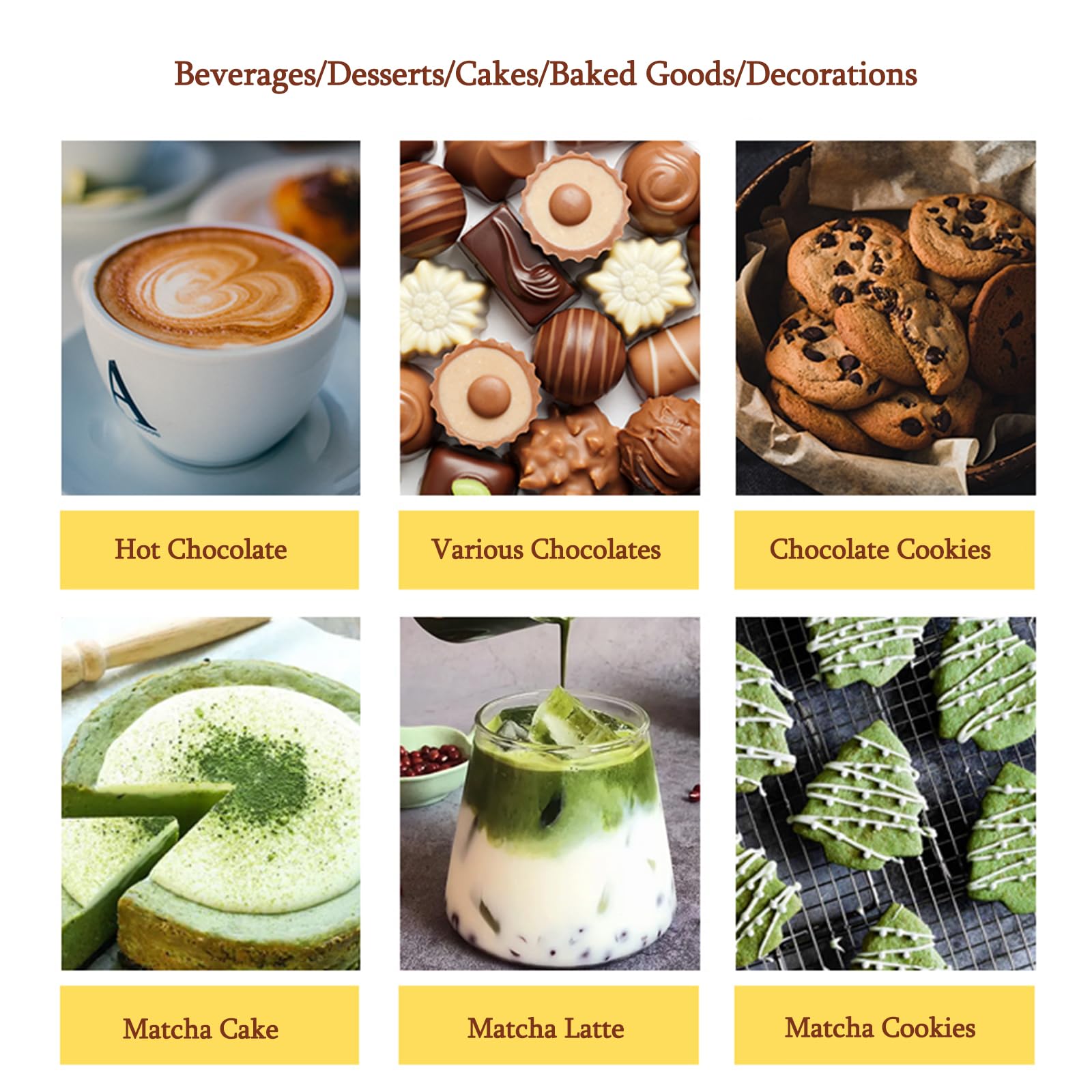 Matcha Green Tea Powder Finely Milled Green Tea Leaves - Bold and Rich Flavor for Smoothies Baking Cake — view 5