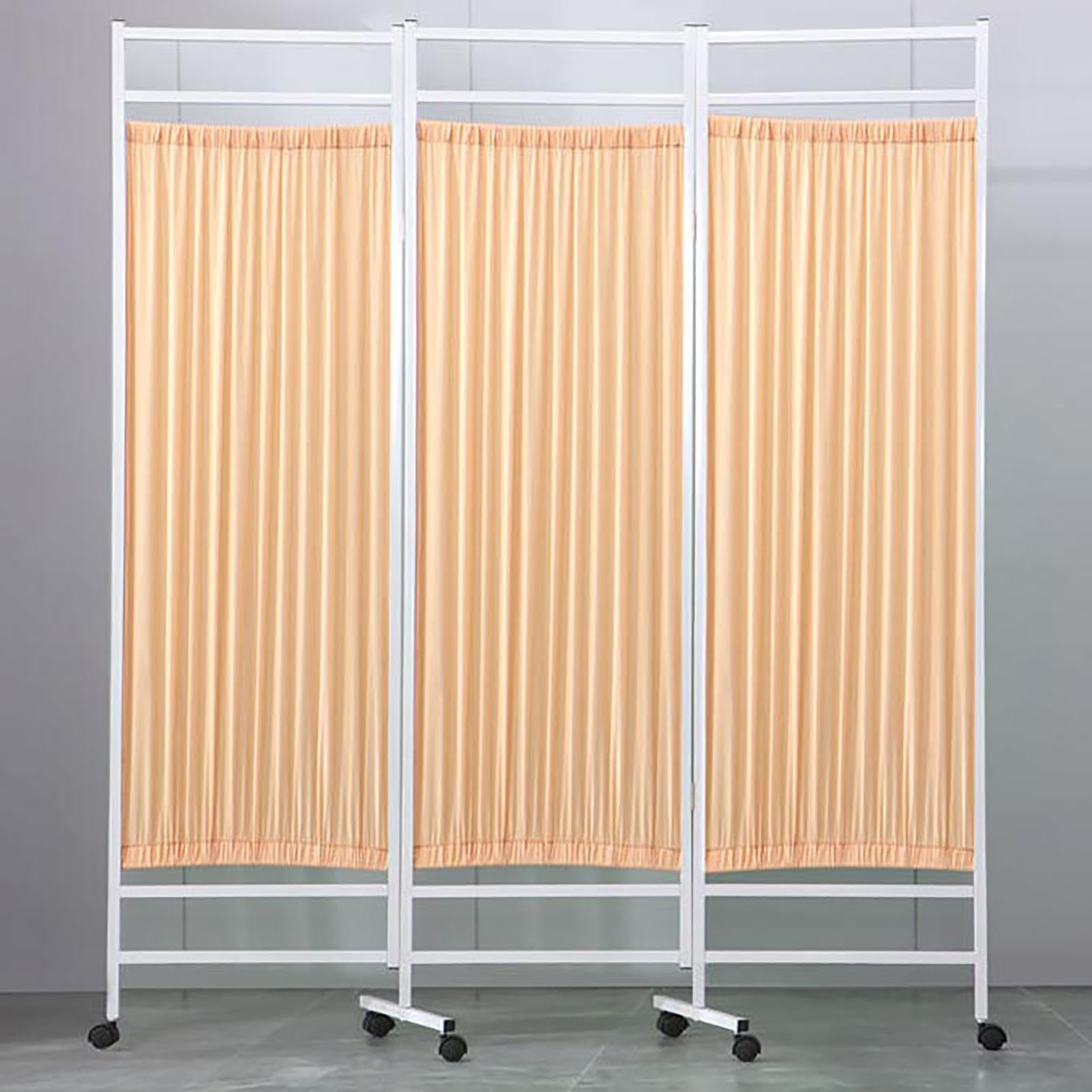 Rolling Medical Privacy Screen on Wheels, Room Dividers, Temporary Wall Fencing, Foldable Room Separation, for Clinic/Ward/Examination Room, Saving Space,03,5Panels