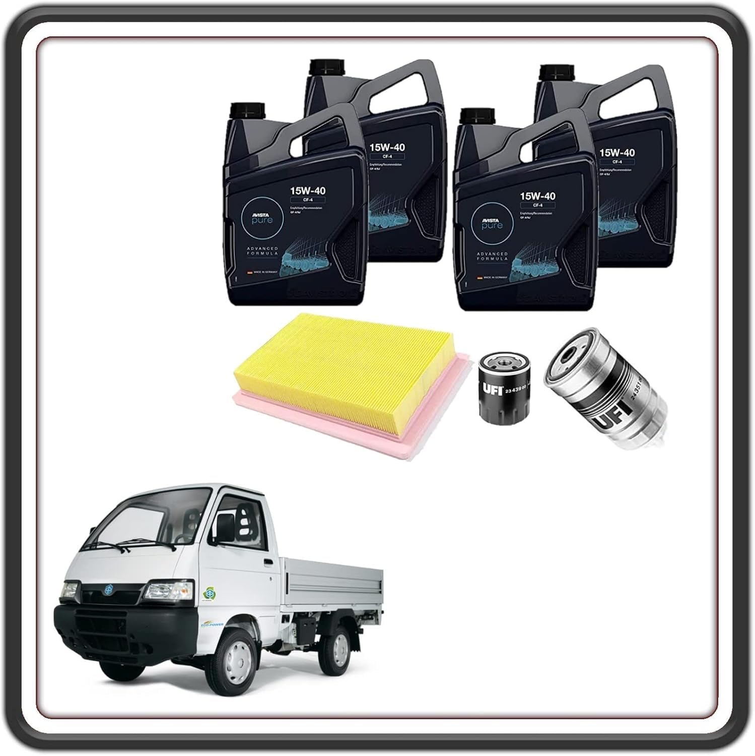 KIT TAGLIANDO MANUTENZIONE COMPATIBILE CON PIAGGIO PORTER 1200 1400 DIESEL TUTTI I MODELLI FINO AL 2006.