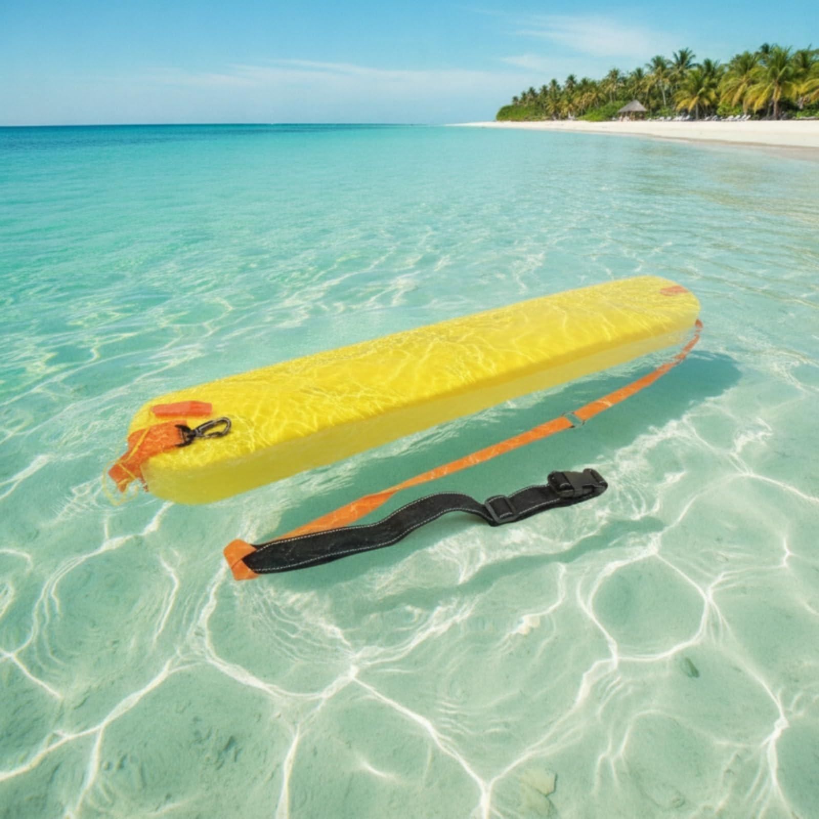 Schwimm Sicherheitsboje Rettungsboje Rettungsrohr Rettungsbrett aus XPE Schaum mit Gurt Und Metallschnalle für Rettungseinsatz Schwimmtraining Strandwache Freibad Offene Gewässer