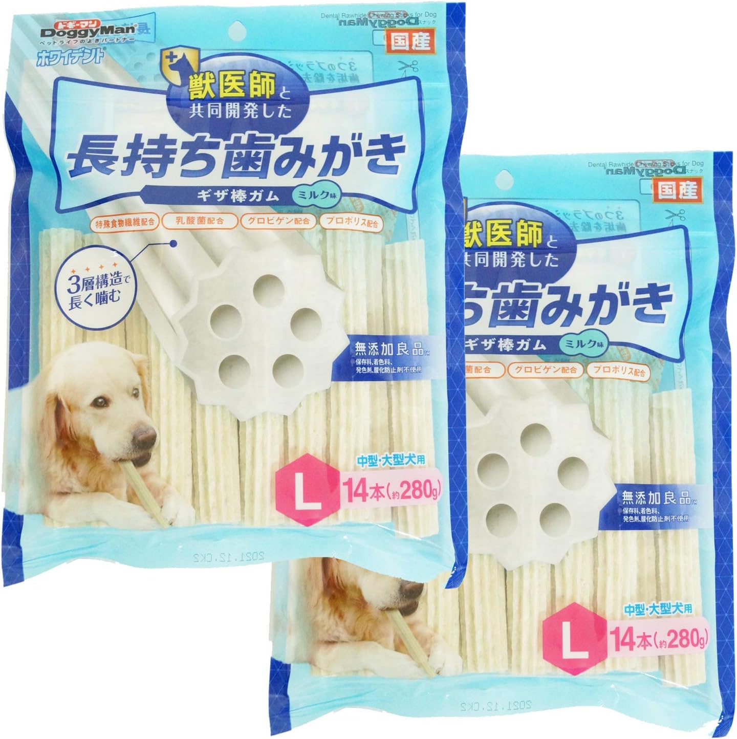 Amazon Co Jp ドギーマン 犬用おやつ ホワイデント 長持ち歯みがき ギザ棒ガム Lサイズ X 28 まとめ買い ペット用品