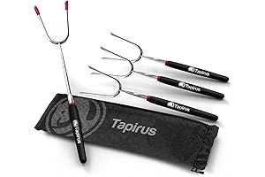 Tapirus Marshmallow Roasting Sticks: Safeguard Kids with Long Retractable Campfire Sticks