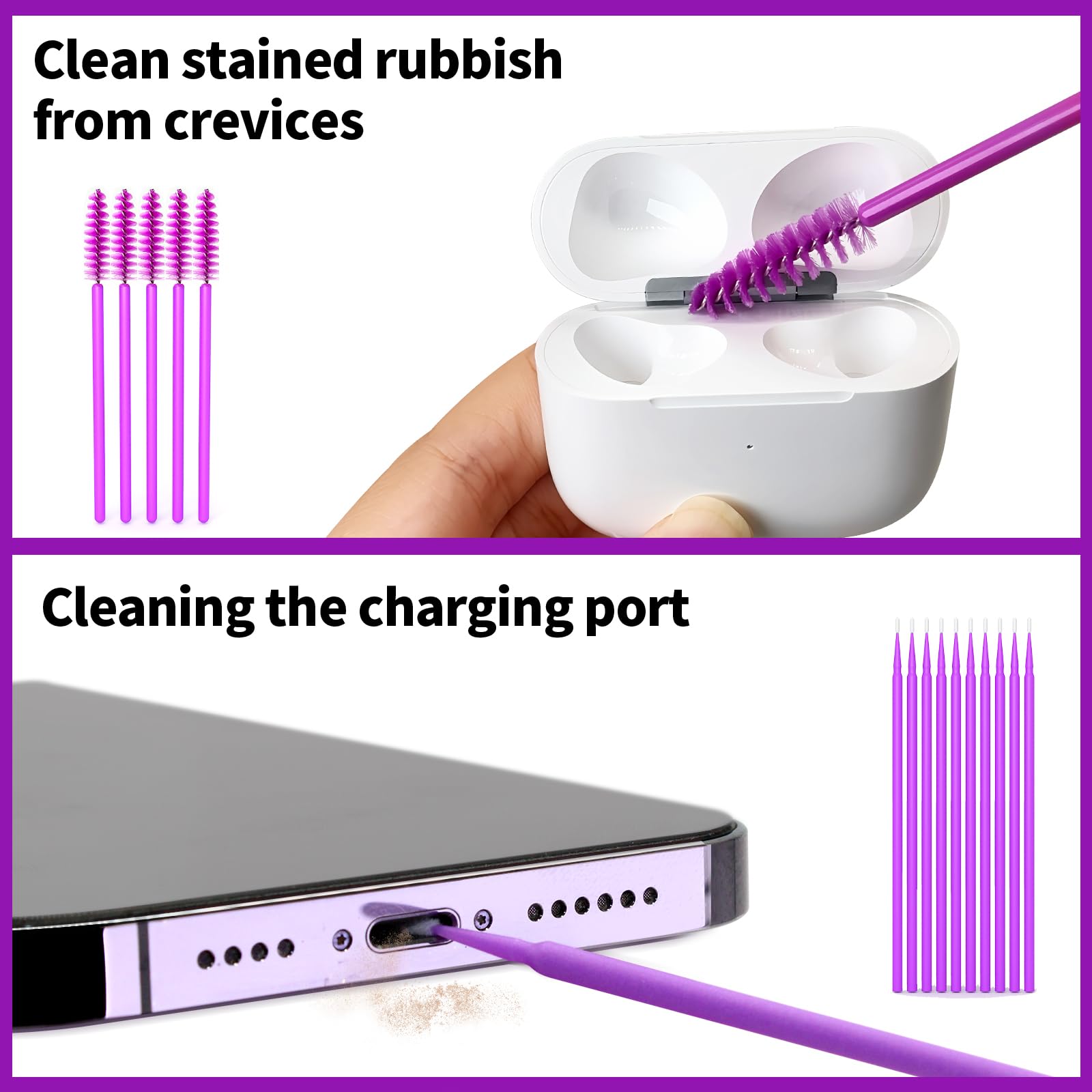 Kit di Pulizia per iPhone, Airpods, Compatibile con Telefono, Smartphone, Cellulare, Cuffie Etc. Kit di Pulizia Professionale con Penna di Pulizia Multifunzione, Pasta per Pulire Cellulare