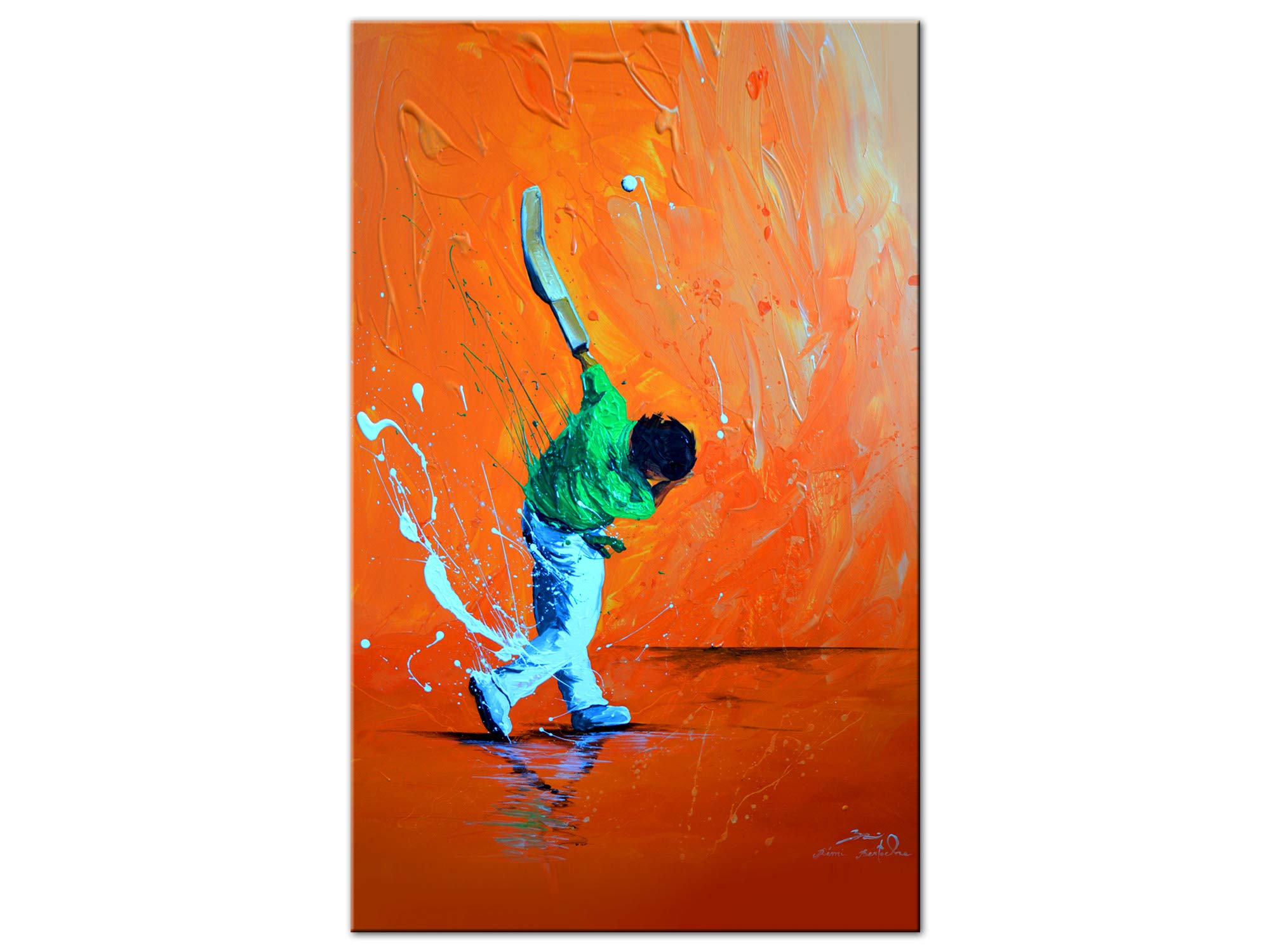 DECLINA, Quadro Decorativo da Parete, Quadro Decorativo per la casa, Quadro Decorativo da Parete per Soggiorno, Dipinto di Bertoche La Chistera Riproduzione su Tela Stampata, 30 x 50 cm