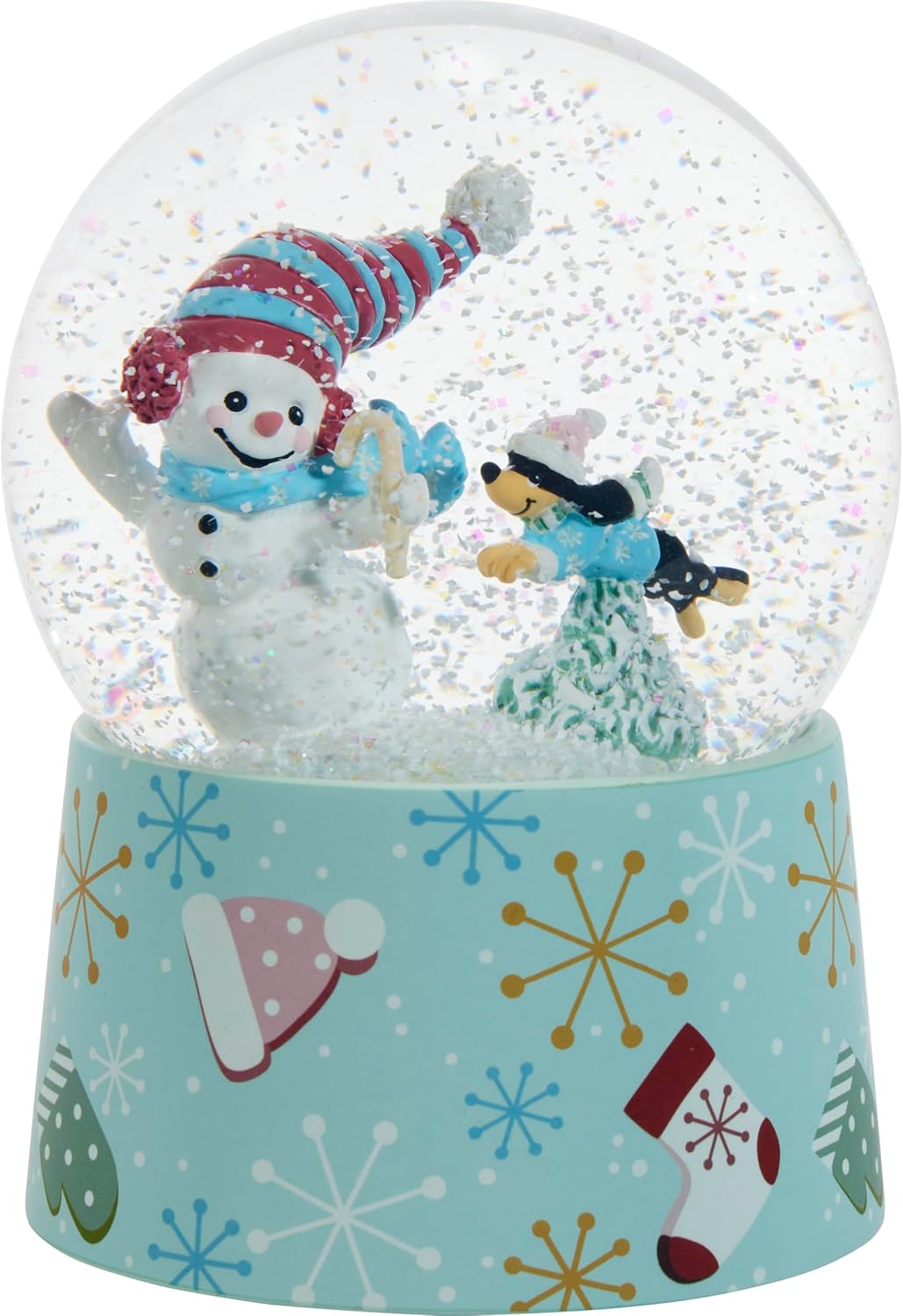 Precious Moments Snowman & Puppy Musical Snow Globe – Little Moments Make The Best Memories Resin/Glass Christmas Décor – 241109