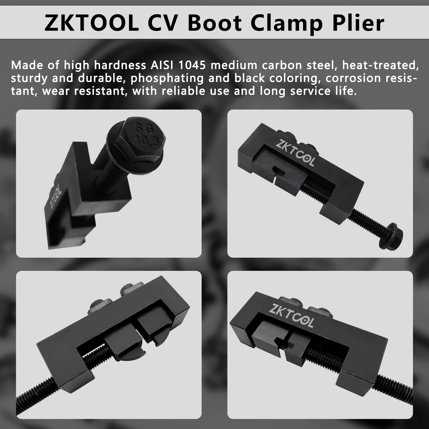 ZKTOOL CV Axle Boot Clamp Tool For BMW Toyota/Lexus etc,Upgraded Model, Can Switch Three Modes At The Aame Time For Wider Use,Drive Shaft Clamping Tool,CV Joint Axle Boot Clamp Tool,09521-24010…