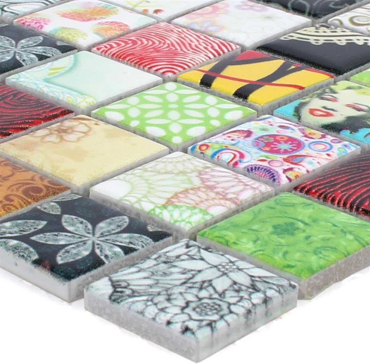 Fliesen Mosaik Bunt