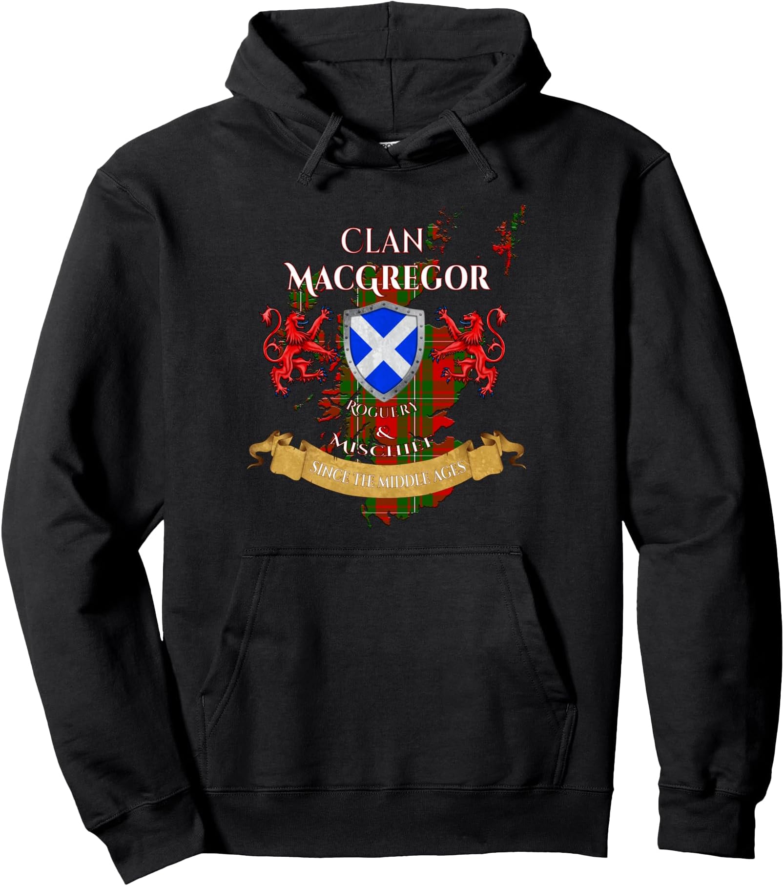 MacGregor Scottish Family Clan Middle Ages Mischief Pullover Hoodie