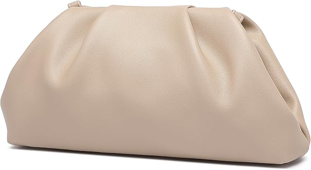 YUWITA Soft PU Leather Clutch Purses for Women Formal Elegant Luxurious Evening Bag
