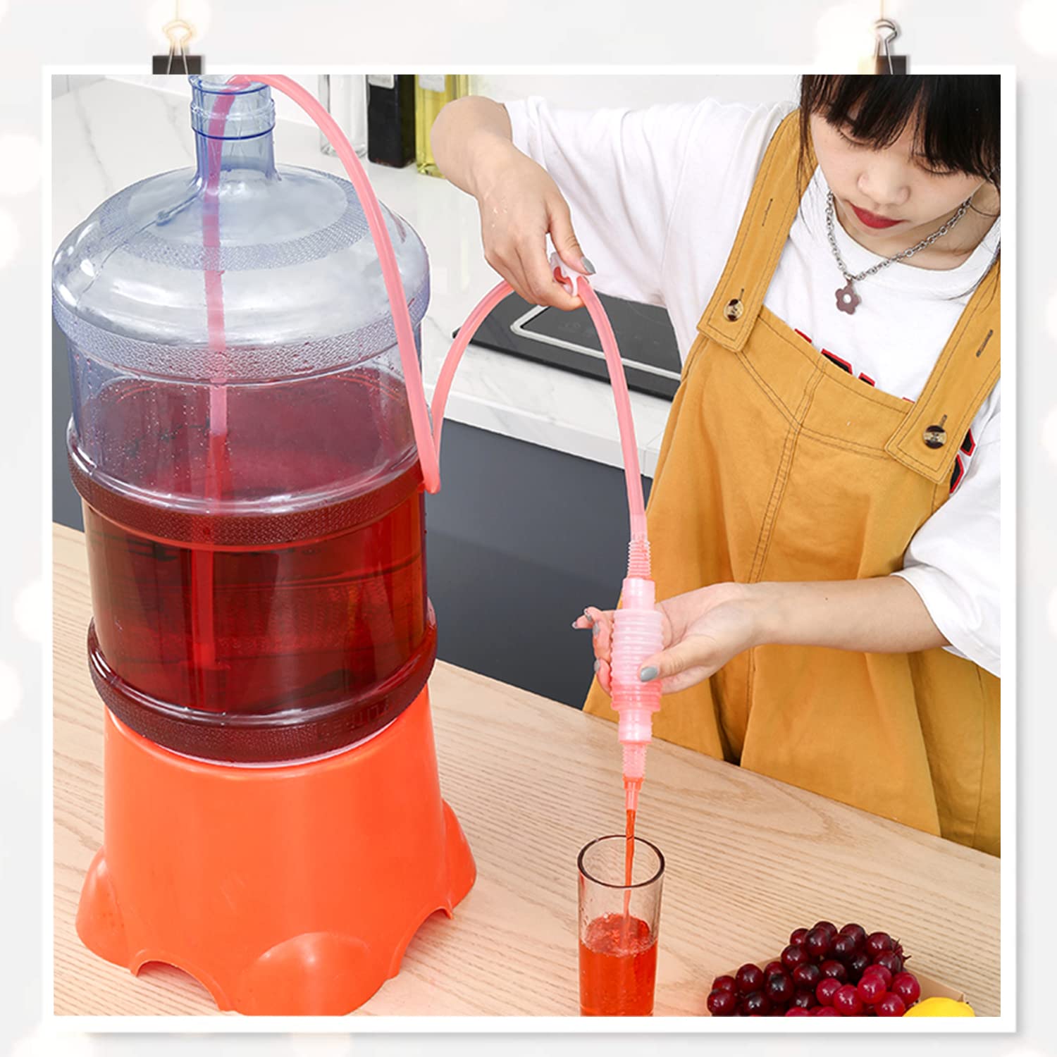 Sifone Per Travaso Vino E Birra Fatta In Casa - Tubo Alimentare 2 Metri Trasparente - Foto 8