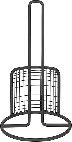 Miniatura 2 de Spectrum Diversified Soporte dispensador de rollos de papel a cuadros para encimera de cocina y mesa de comedor, uno, negro