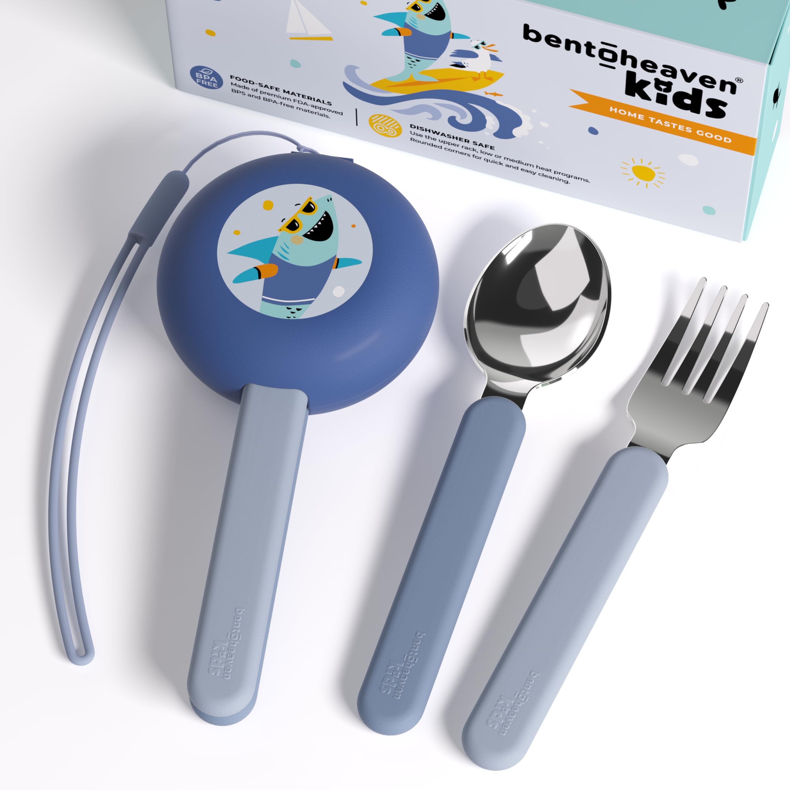 Gogojoy Ensemble de couverts en acier inoxydable pour enfants 6 pièces