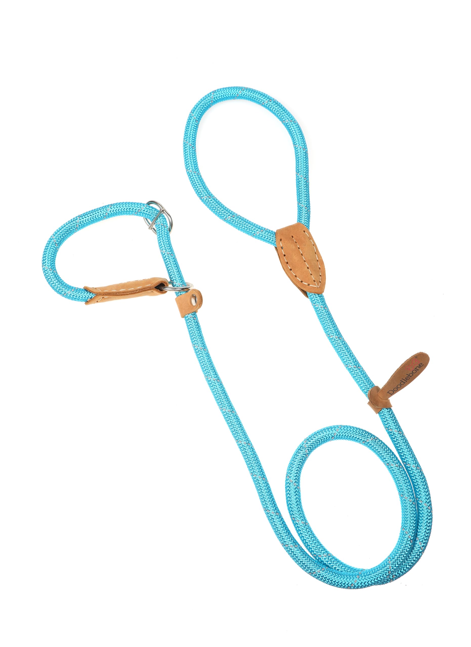 Doodlebone Slip Lead, Aqua, 9mm