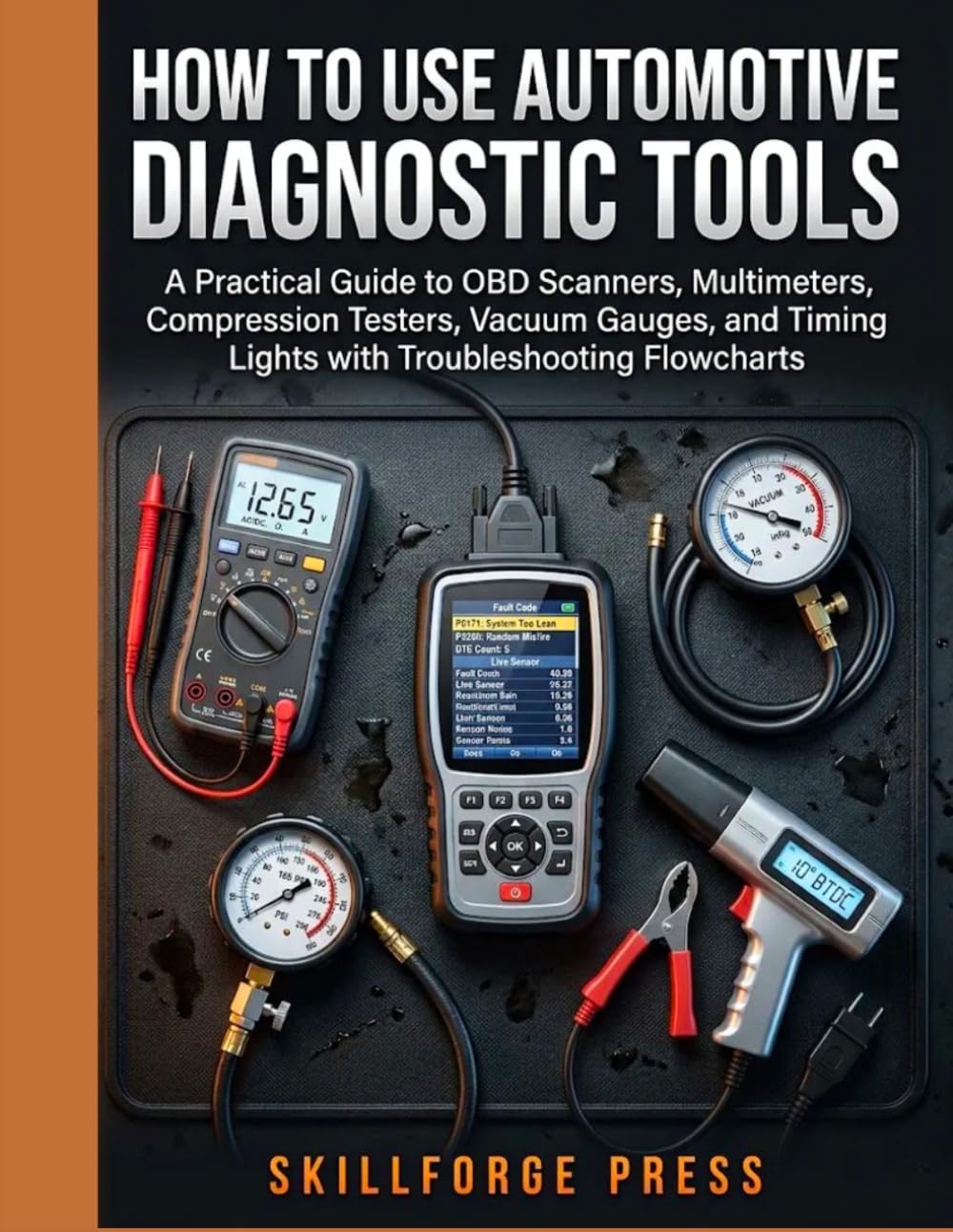 How to Use Automotive Diagnostic Tools: A Practical Guide to OBD Scanners, Multimeters, Compression Testers, Vacuum Gauges, and Timing Lights with Troubleshooting Flowcharts