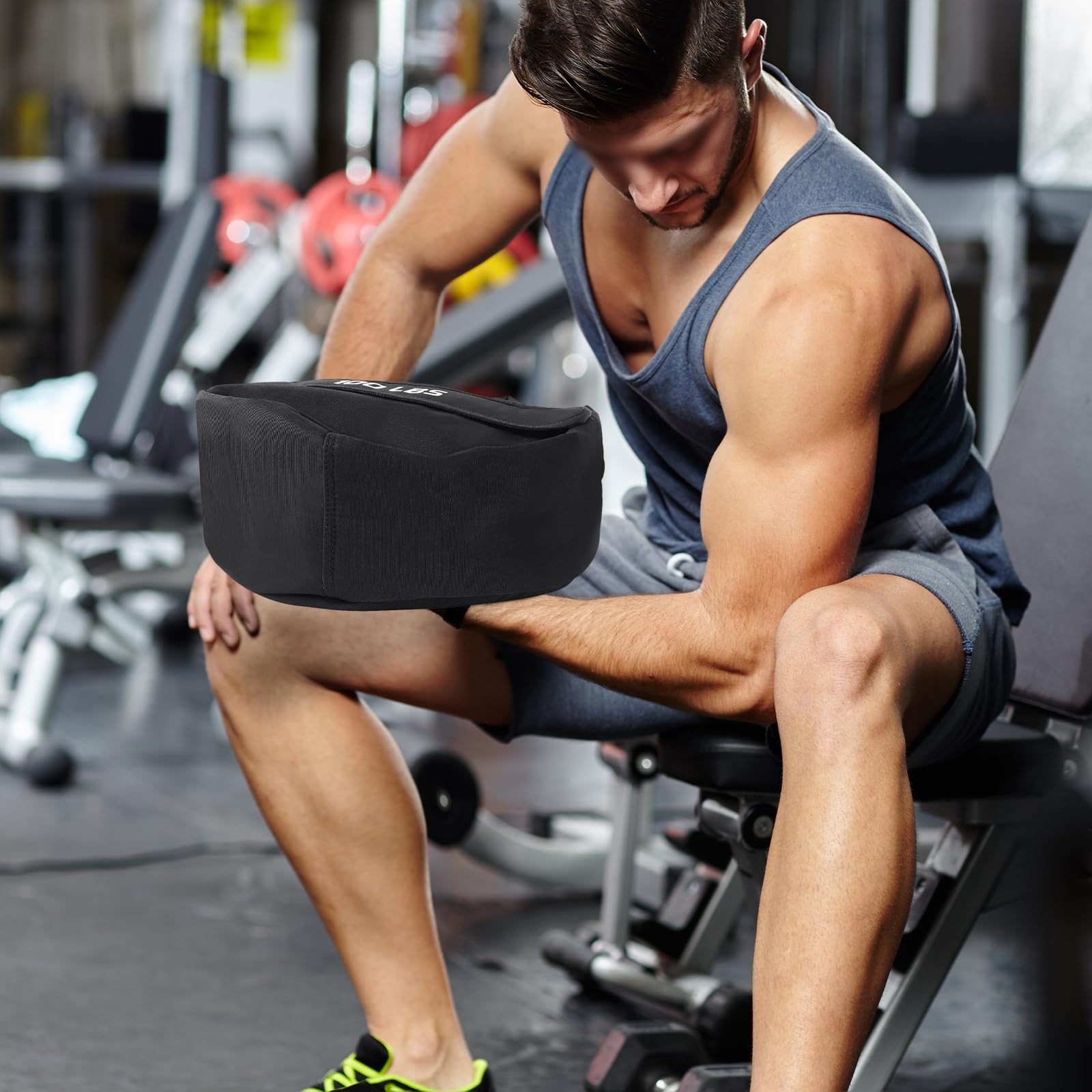 Torba na piasek, 40 cm, trening siłowy, trening siłowy, Aid Sandba do treningu funkcjonalnego, fitnessu, siły, 100 kg pojemności