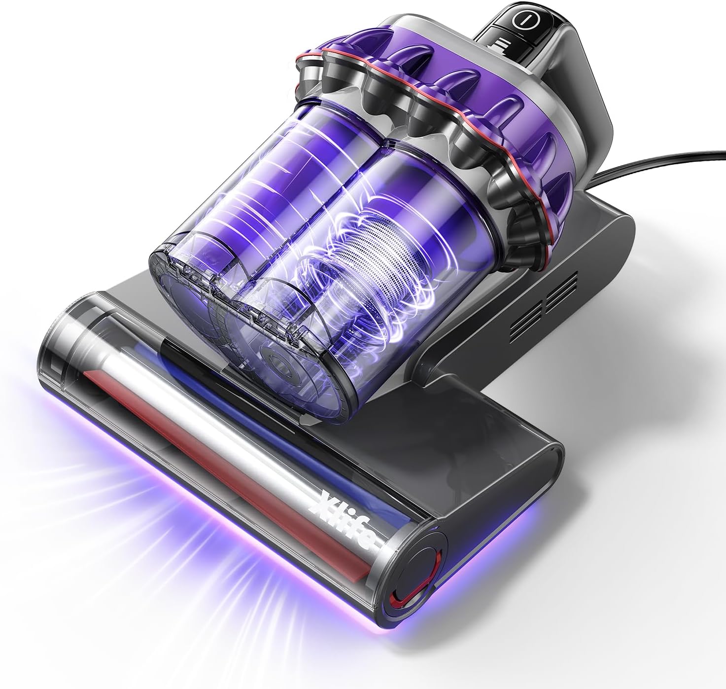 Xlife Mattress Vacuum Cleaner, Bed Vacuum for Pet Hair, 253.7nm UV-C Light, 140F° Heating, 550W 16KPA Suction, HEPA Filter for Deep Cleaning Bed, Sofa, Pillow, Baby Crib（Corded） - Amazon product rated Grade B