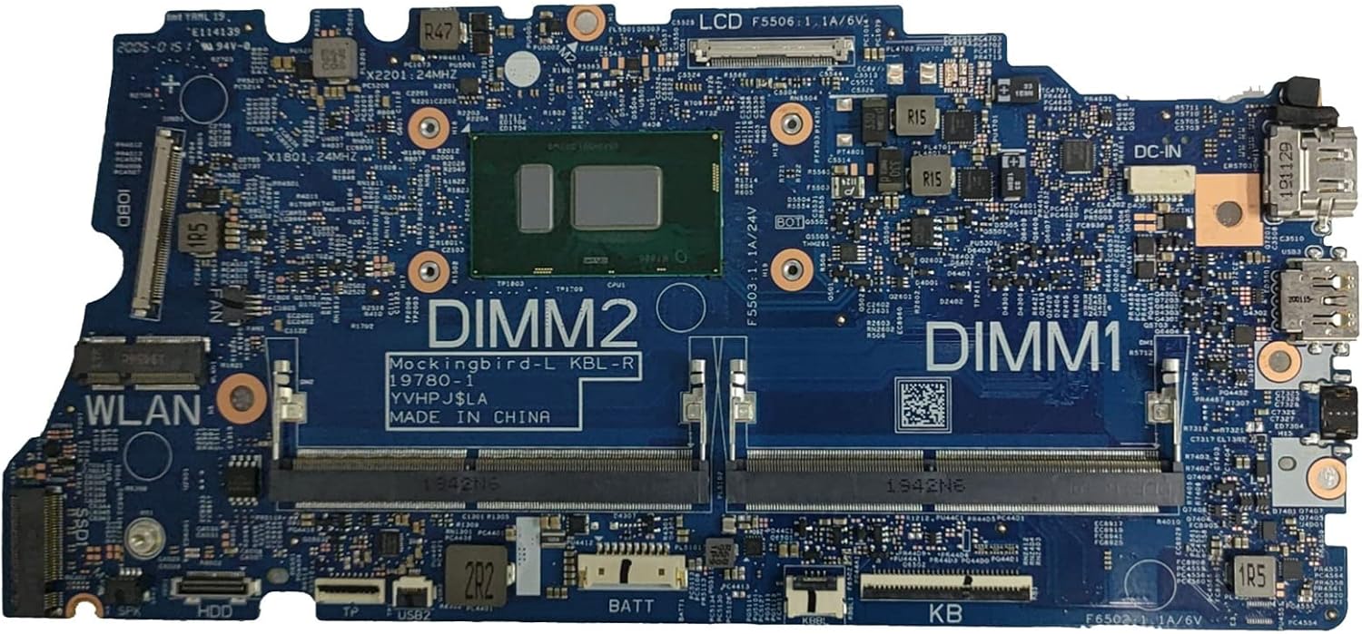 Replacement Laptop Motherboard System Board CPU Mainboard for Dell Latitude 3510 SR3W0 i3-8130U 19780-1 0NHX1J NHX1J CN-0NHX1J Test OK