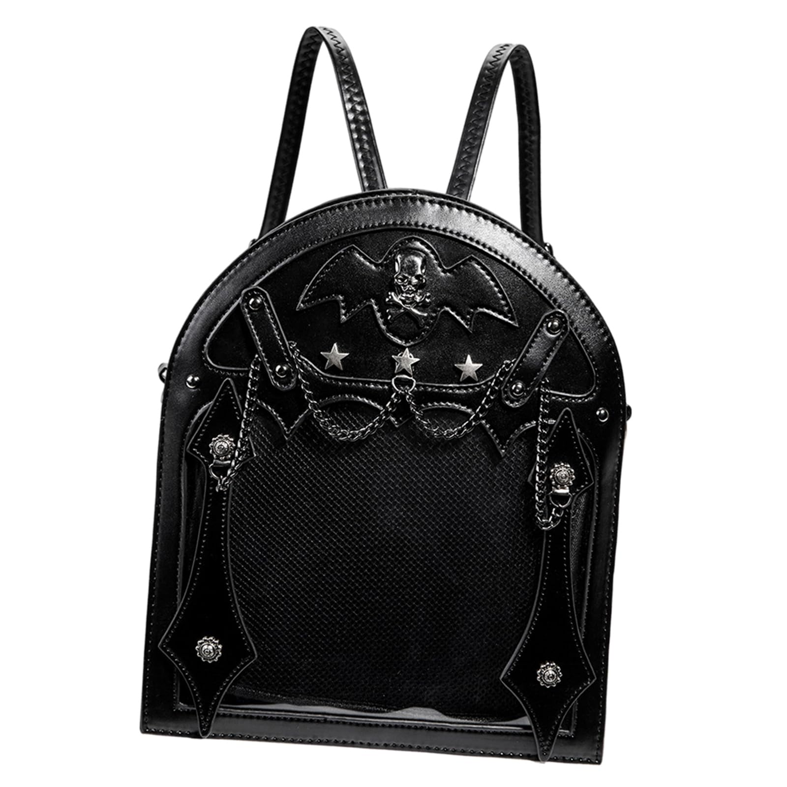 Itabag sac à dos gothique punk avec insert cuir et sangle réglable - 7