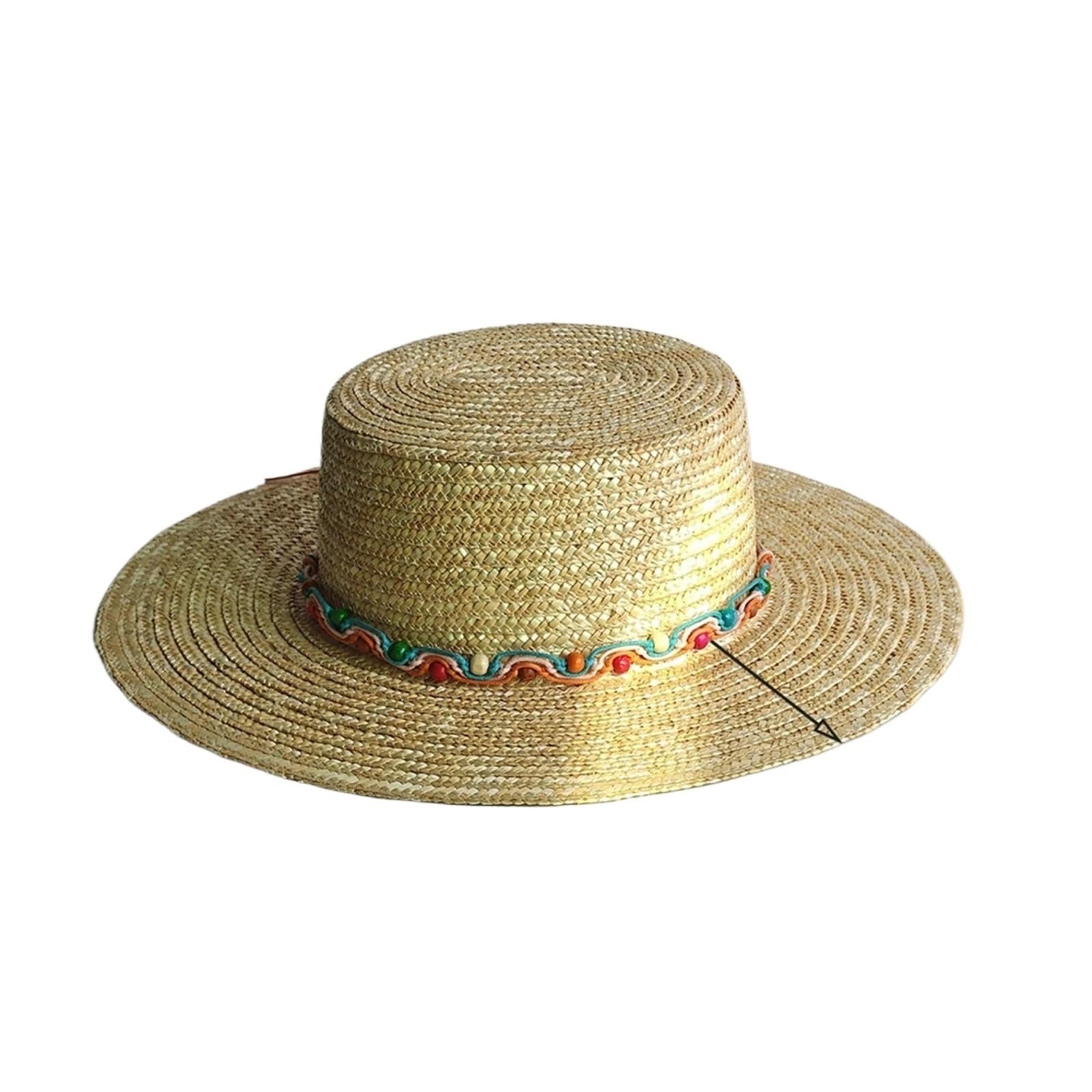Sombrero de paja gran tamaño, protección solar verano, pesca al aire libre for hombres y mujeres