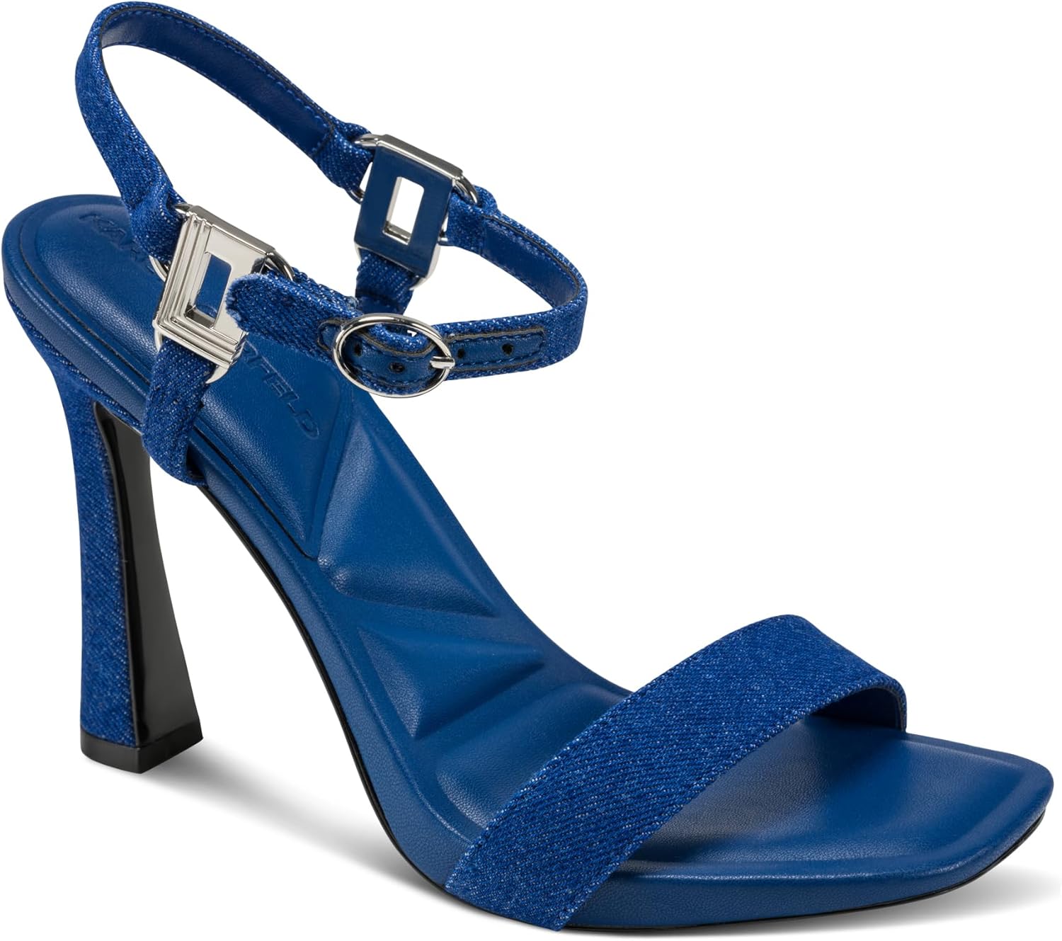 KARL LAGERFELD Women's Cybil Evening Ankle Strap Dress Heels