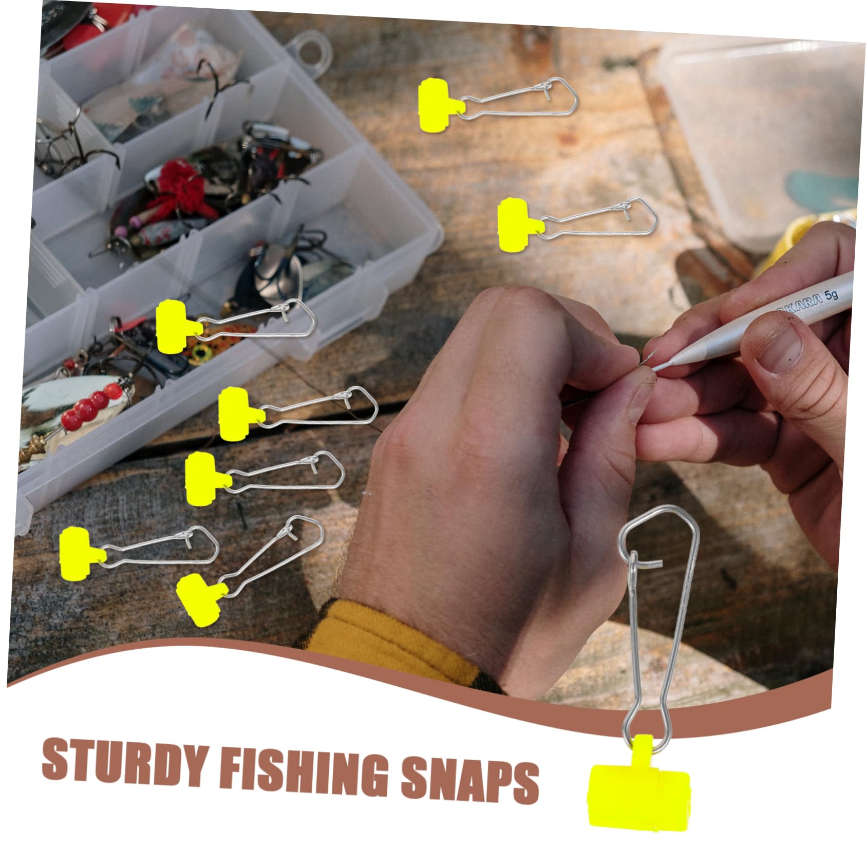 Toyvian Épingle Carabiner Émerillon De Pêche Pêcheur Mousquetons Basse Clé Petits Clips De Pêche Outil De Pêche Connecteur De Leurre De Pêche Acier Inoxydable