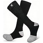 SNOW DEER Upgraded Rechargeable Electric Heated Socks,7.4V 2200mAh Battery Powered Cold Weather Heat Socks for Men Women,Outdoor Riding Camping Hiking Motorcycle Skiing Warm Winter SocksXL