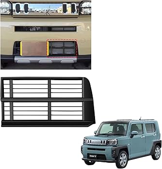 ダイハツ タフト フロントグリル&リアバンパーガーニッシュ ダーク