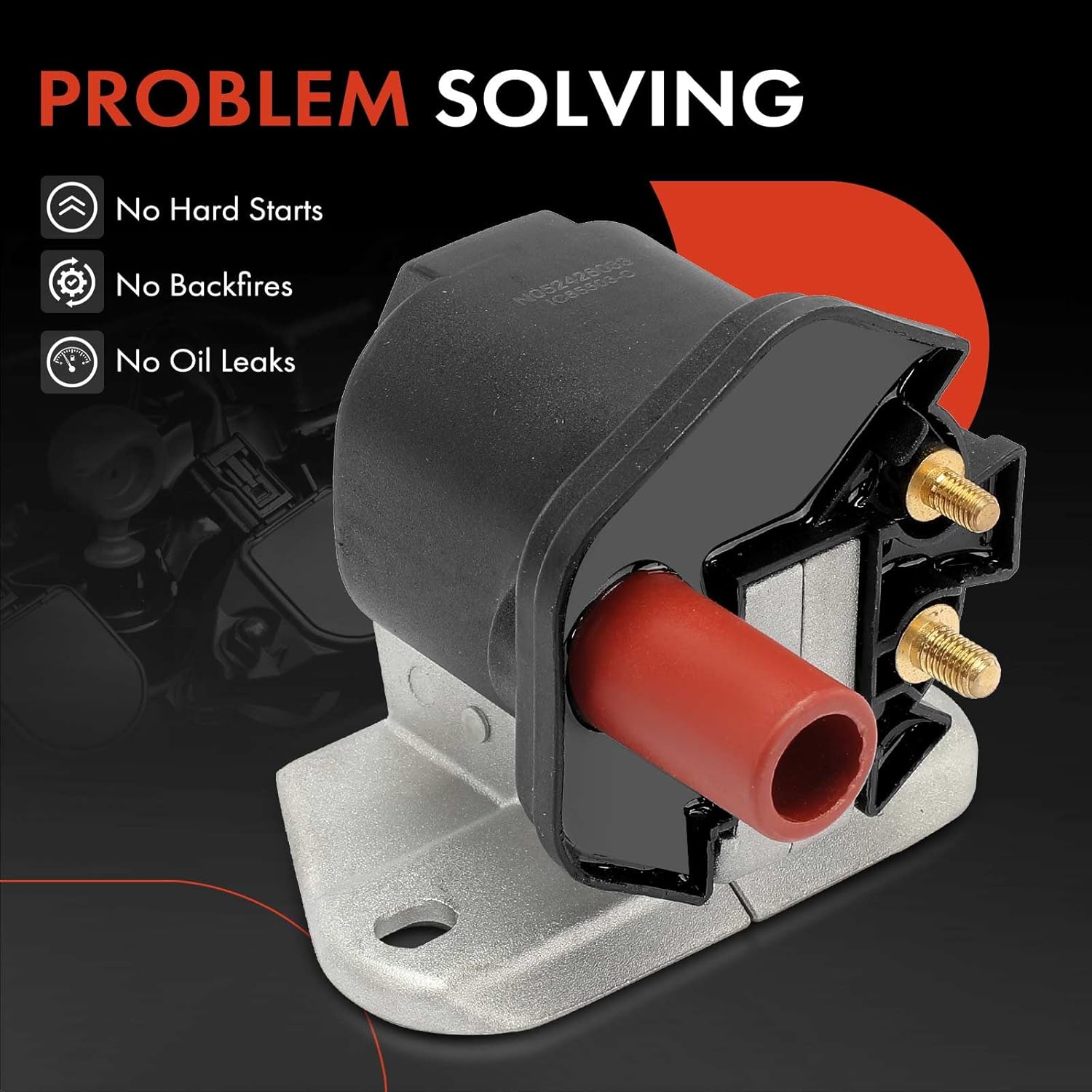 A-Premium Ignition Coil Pack Compatible with Mercedes-Benz 190E 300E 300SL 400E 500E 560SEC E420 E500 1986-1996