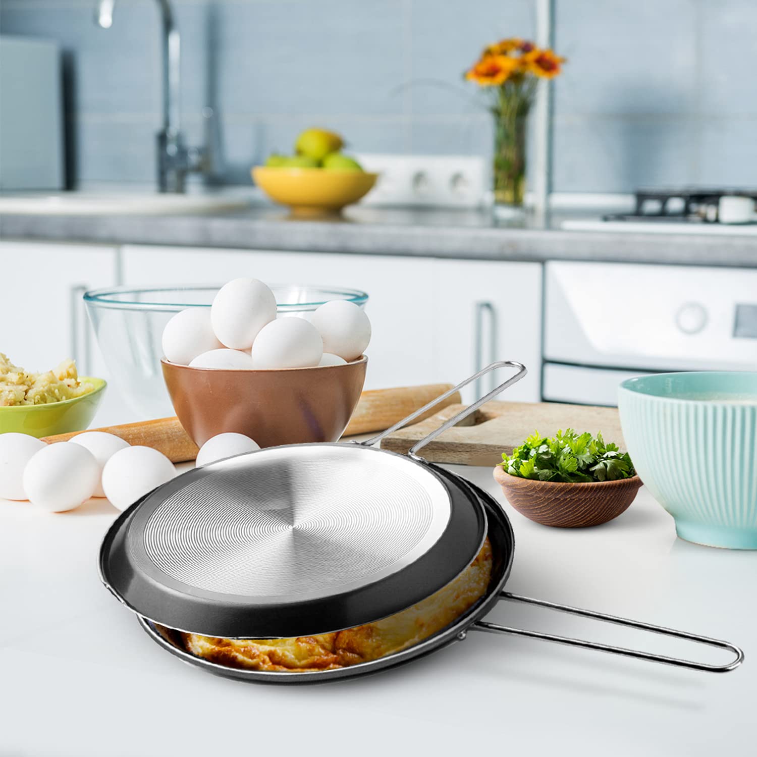 KASANOVA Sartén para tortilla 20 cm gris antracita Cocina