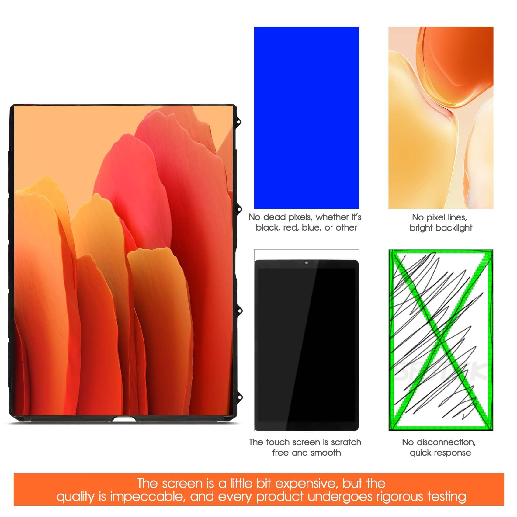 LCD Bildschirm für iPad 10 Gen LCD Display für iPad 10th 2022 A3162 A2757 A2777 A2696 10,9 Zoll Bildschirm Ersatz Glaspanel mit Reparatur-Sets (Nur LCD, Nicht Touch Screen)