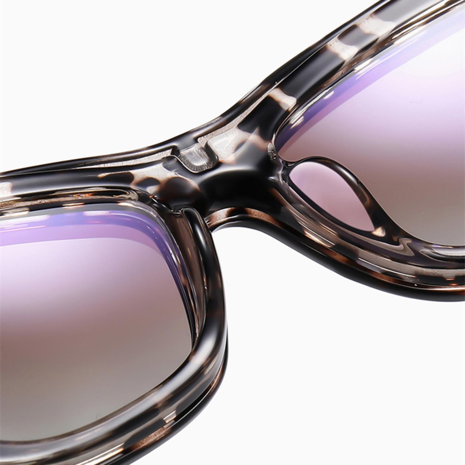 Occhiali da sole polarizzati da donna Cat Eye Occhiali da sole Uv400 Donna Acetato Marrone Moda