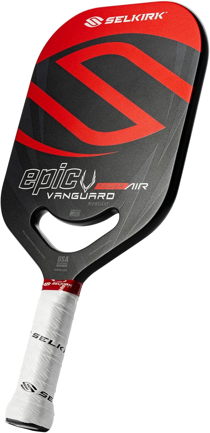 Selkirk Sport Vanguard Pickleball Paddle | Choose The Vanguard Power Air, Vanguard Pro or The Vanguard Control | Carbon Fiber Pickleball Paddles | 360 Proto Molding & Flexfoam Perimeter