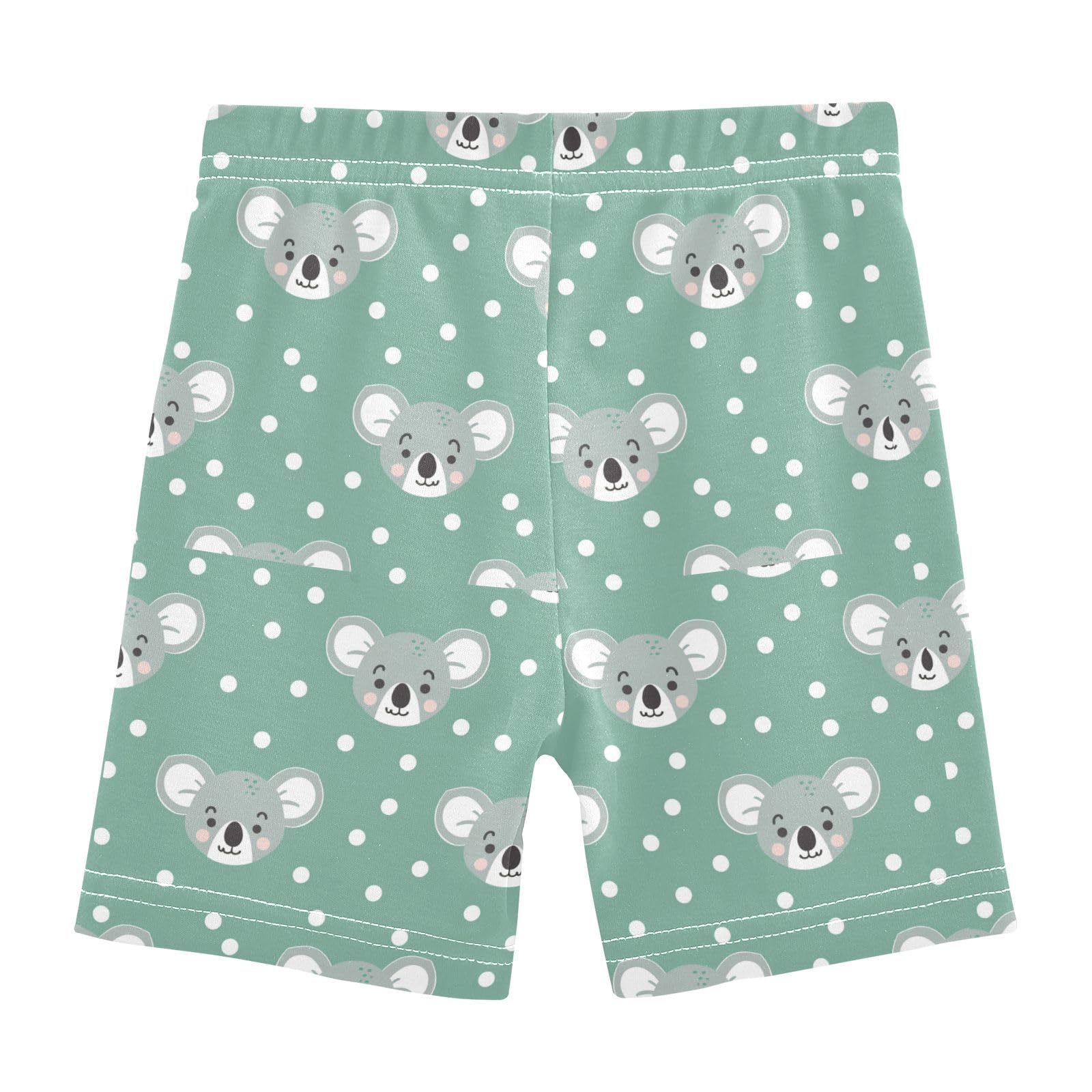 Girls Shorts Cute Koala Green Under Dress Girl Bike Cartwheel Shorts Dance Short