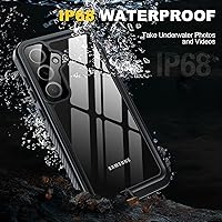 Vista 3 de Funda para Samsung Galaxy S24, impermeable IP68 con [protector de pantalla/cámara incorporado] [resistente a golpes militares de 14 pies] funda