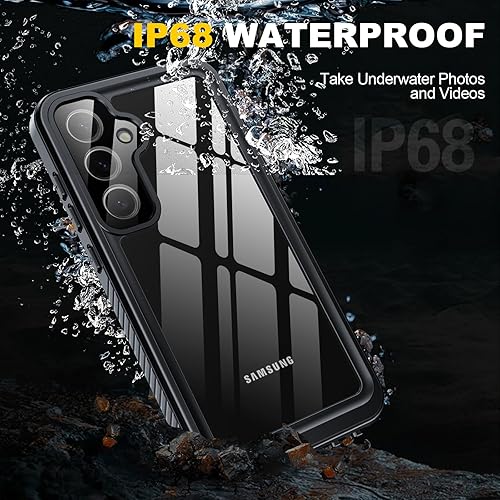 Miniatura 3 de AMILIFECASES Funda para Samsung Galaxy S24, impermeable IP68 con protector de pantalla y cámara incorporado, a prueba de golpes militares de 14