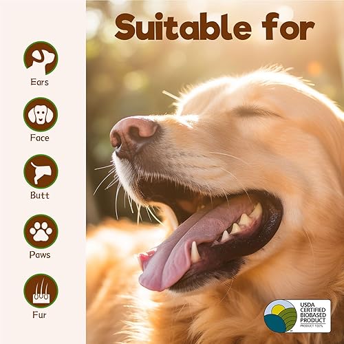 Miniatura 6 de Toallitas para perros para patas y vagabundos, toallitas de aseo para mascotas a base de plantas, naturales y suaves, 100 toallitas para limpieza y