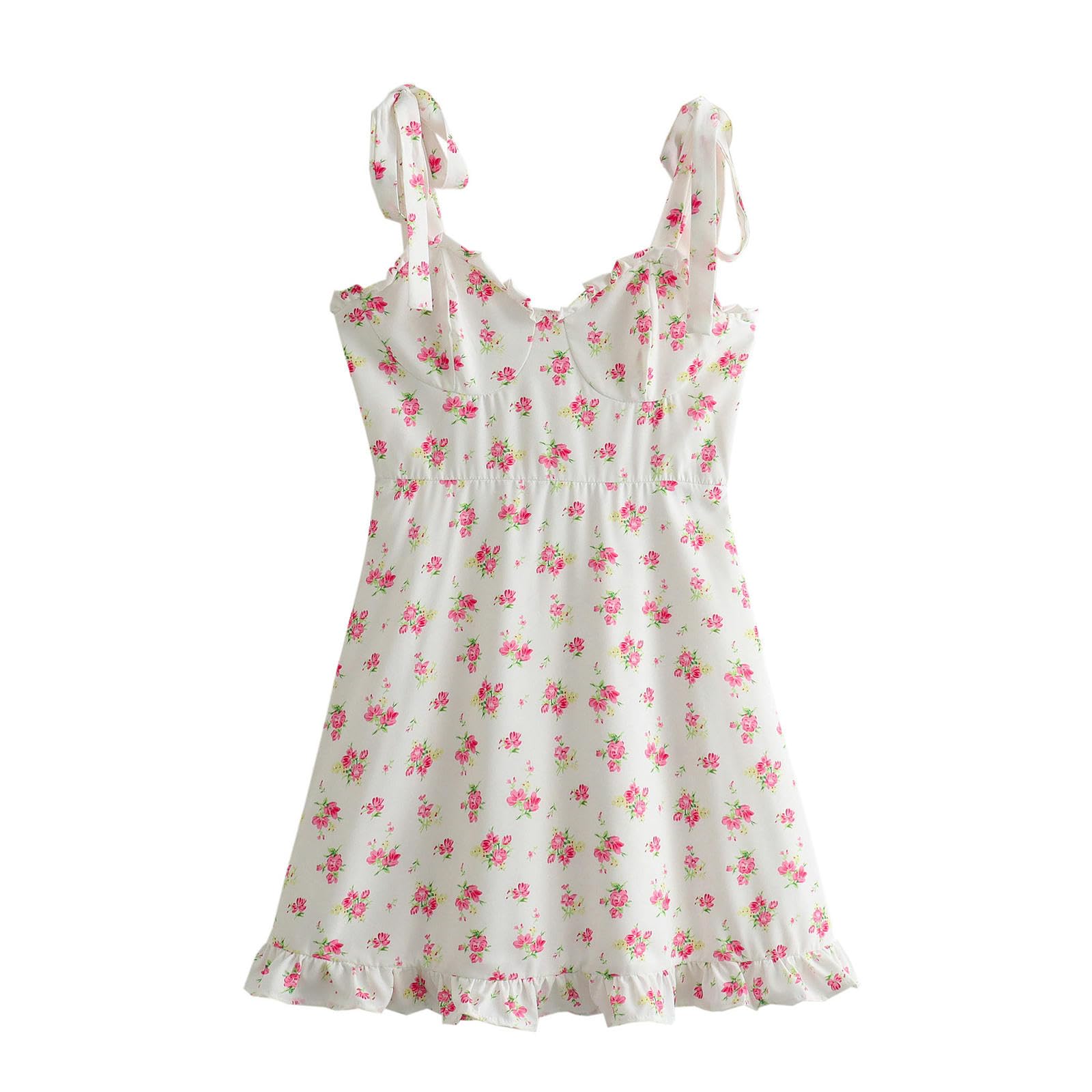Robe d'été décontractée pour femmes à imprimé pastoral taille XS