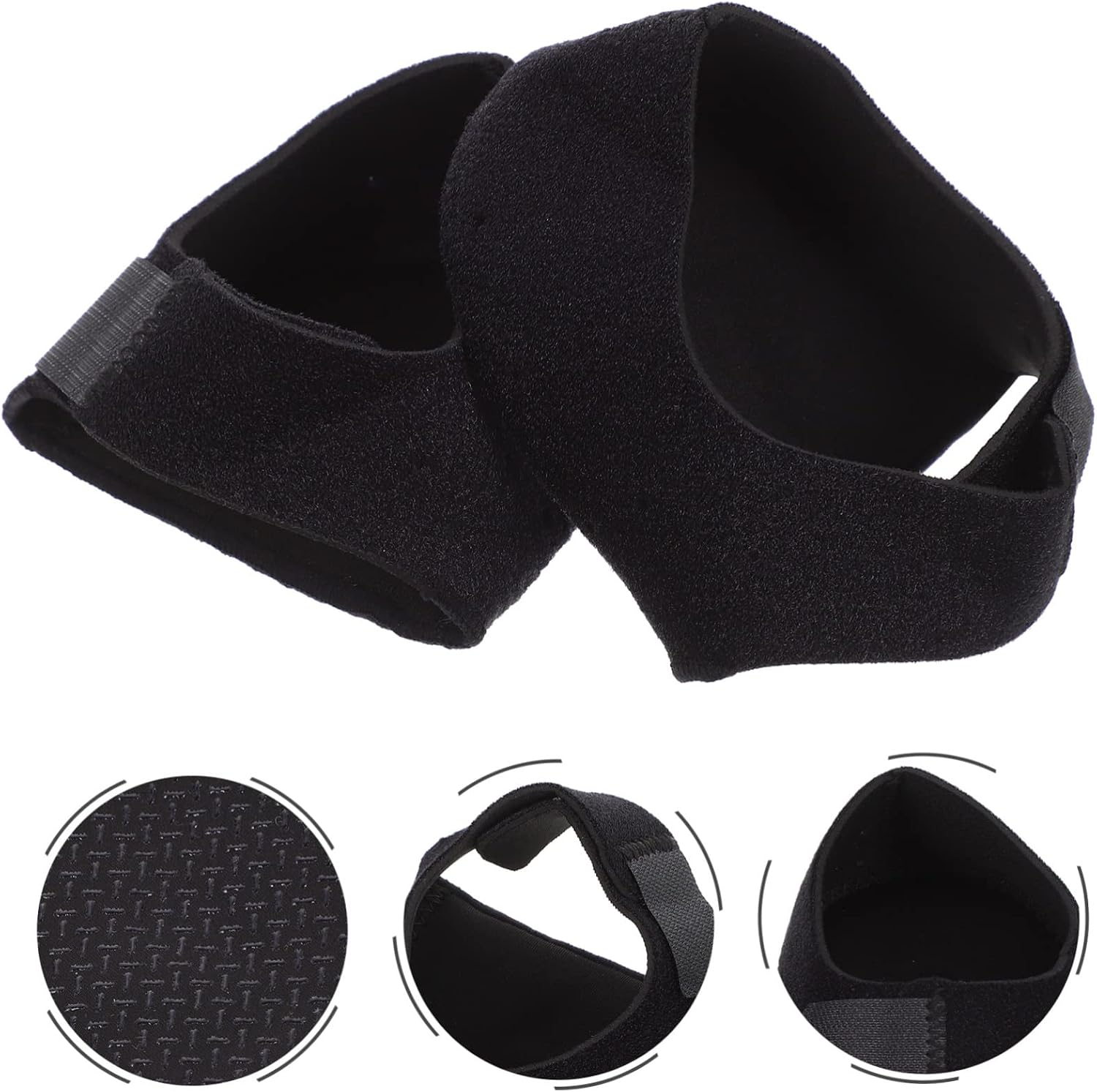 3pairs Non- Heel Protectors Soft Cushioned Covers for Blisters and Heel Pain Suitable for All Shoe Types