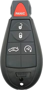 Replacement Key Fob Cover Case fit for Dodge Challenger 2008-2014 Charger 2009-2013 Durango 2009-2013 Chrysler Keyless Entry Key Fob Shell