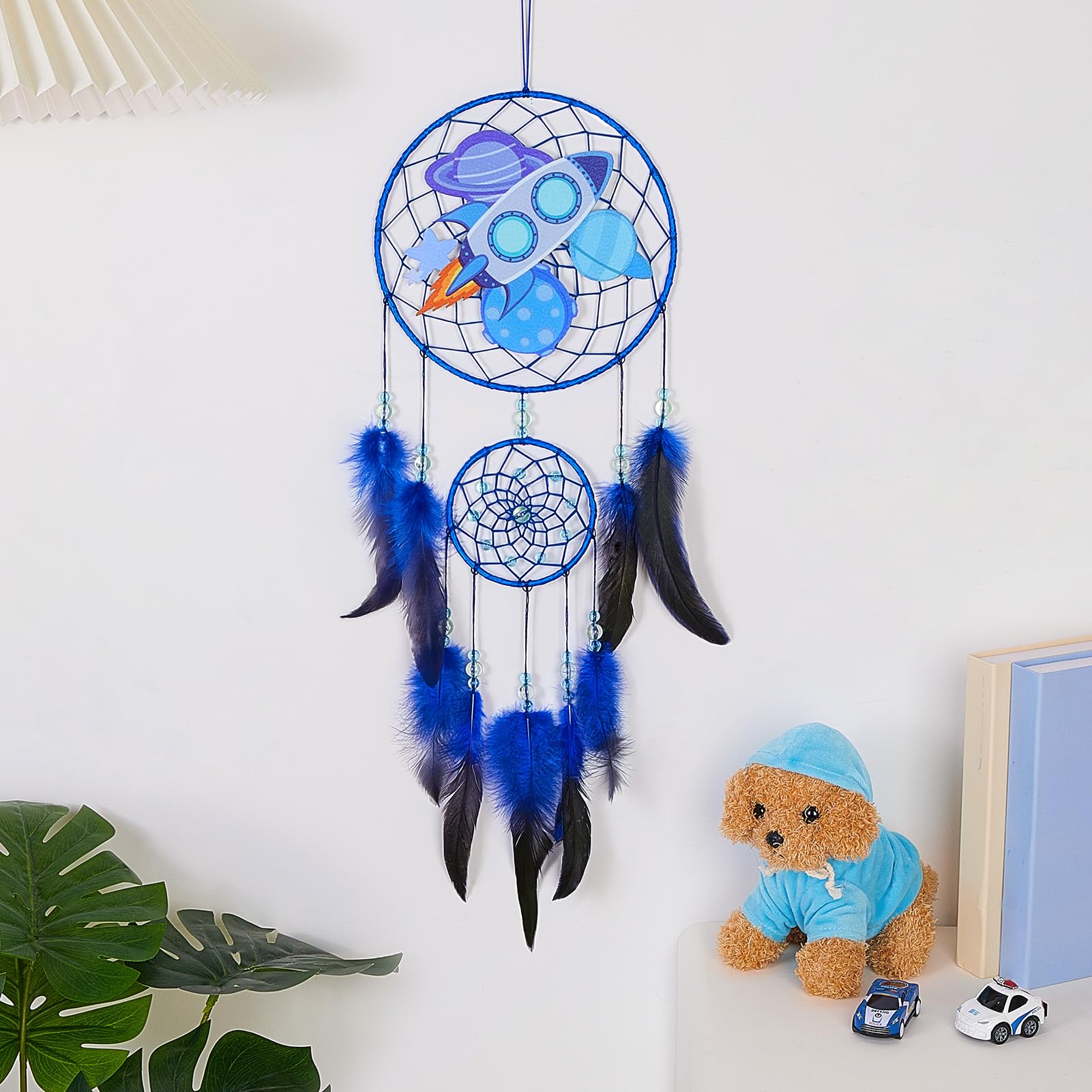 MHJY Attrape-rêves mignon à dinosaure, accessoires de chambre et décorations pour filles et garçons