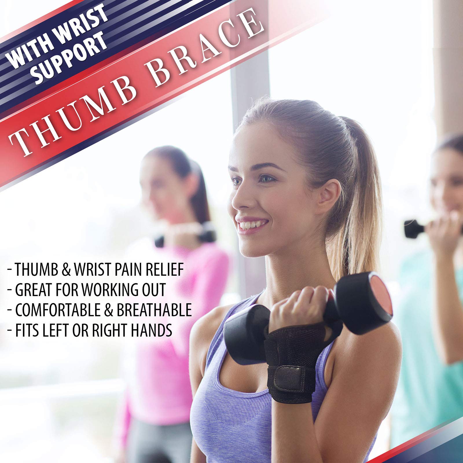 Thumb Brace with Wrist Support Thumb Support for Tendonitis. Thumb