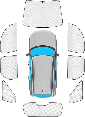 Miniatura 17 de KMF - Parasol de repuesto para parabrisas, cubierta para ventana lateral y trasera, cubierta protectora para visor, para campamento, bebé, bloqueo