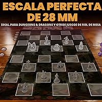 Vista 5 de 50 figuras únicas de RPG de mesa de fantasía en miniatura para Calabozos y Dragones, juegos de rol Pathfinder. Sin pintar a granel, ideal para D&D