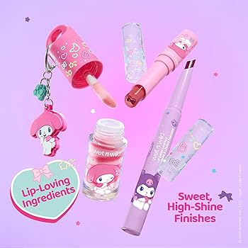 Amazon.com: wet n wild My Melody and Kuromi Glossy Lip Balm - Made