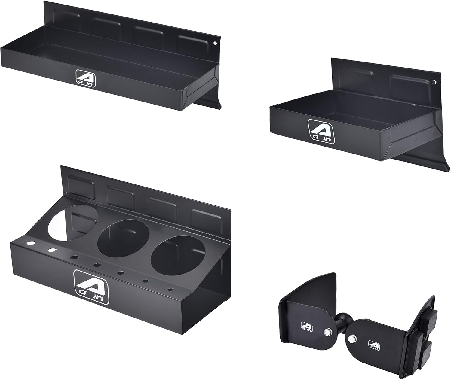 A A IN Magnetic Toolbox Tray Set, Tool Box holder Accessories for Tool Organizer,Garage Storage, 2 Trays, Can Caddy, Paper Towel & Screwdriver Holder (A049)