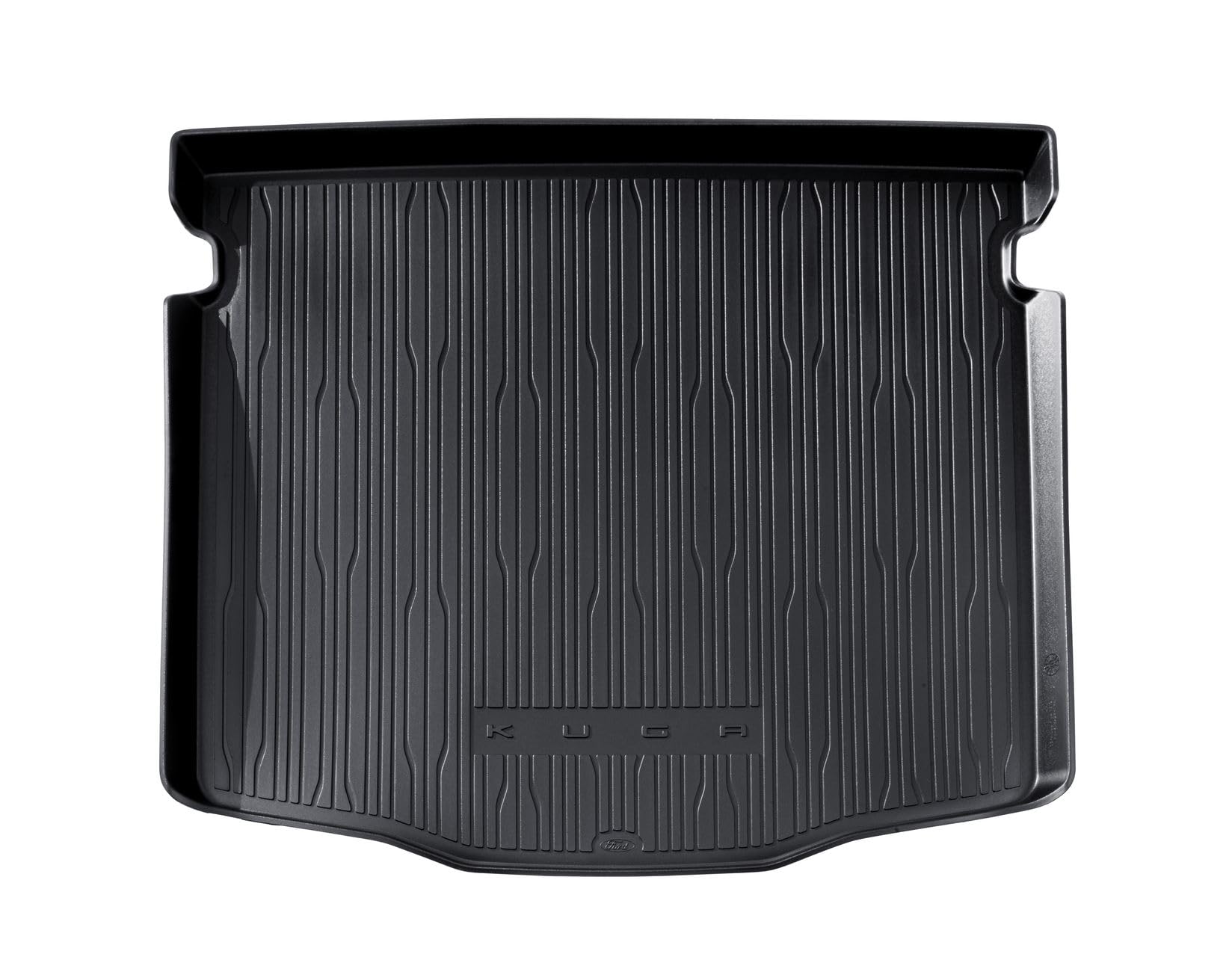 Original Ford Kuga 2020-Aktuell Gepäckraumwanne, Schwarz, mit Kuga Logo