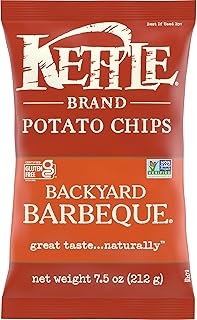 Kettle Brand Backyard Barbeque Kettle Potato Chips, Gluten-Free, Non-GMO, 7.5 oz Bag