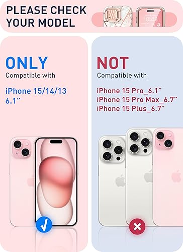 Miniatura 2 de i-Blason Funda para iPhone 15iPhone 14iPhone 13 6.1 pulgadas con soporte para cámara compatible con MagSafe Funda protectora delgada de cuerpo