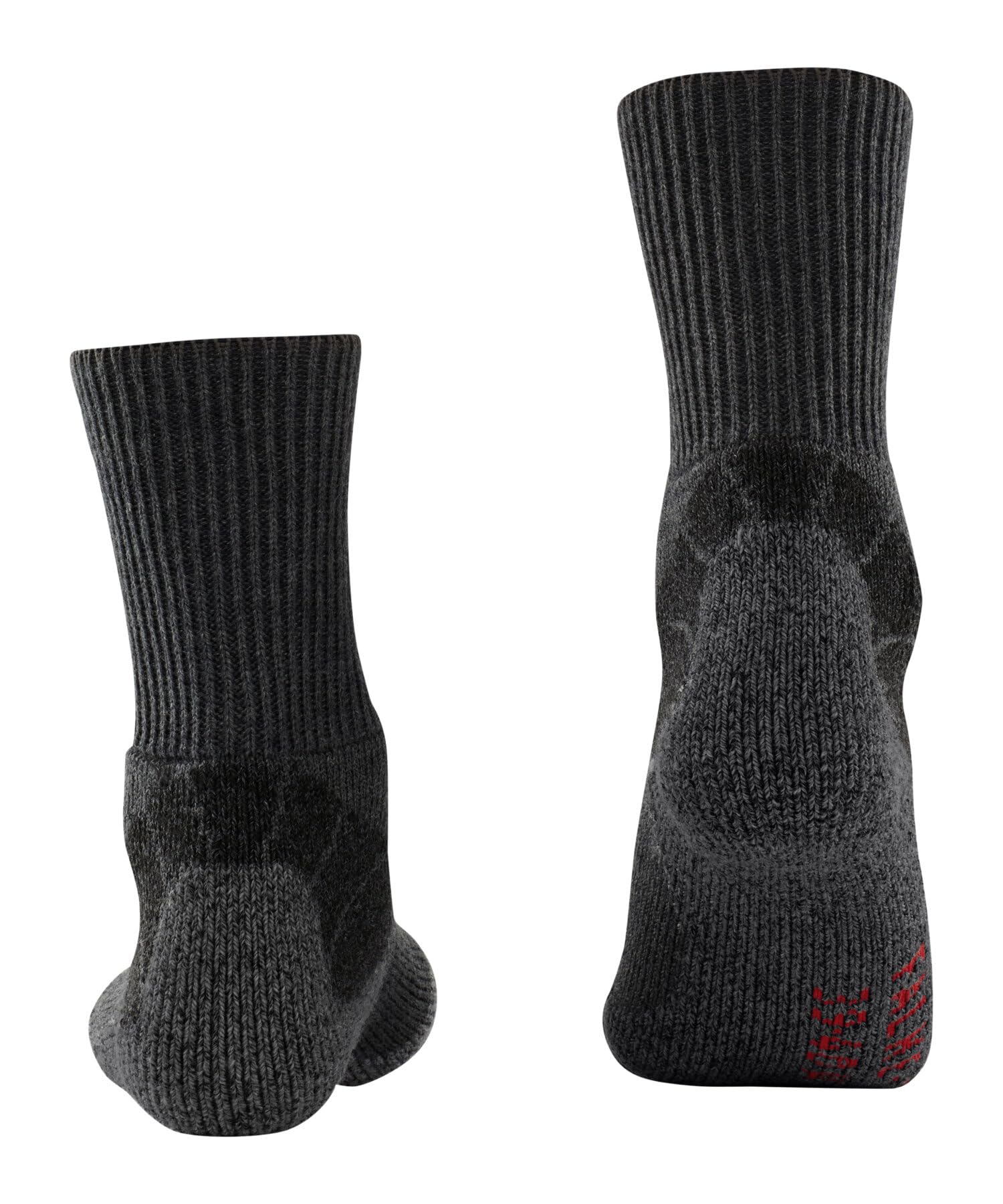 FALKE Mężczyźni Skarpety do wędrówek TKX Expedition M So wełna materiał funkcjonalny przeciw pęcherzom grube 1 Para, Szary Asphalt Melange 3180, 42-43