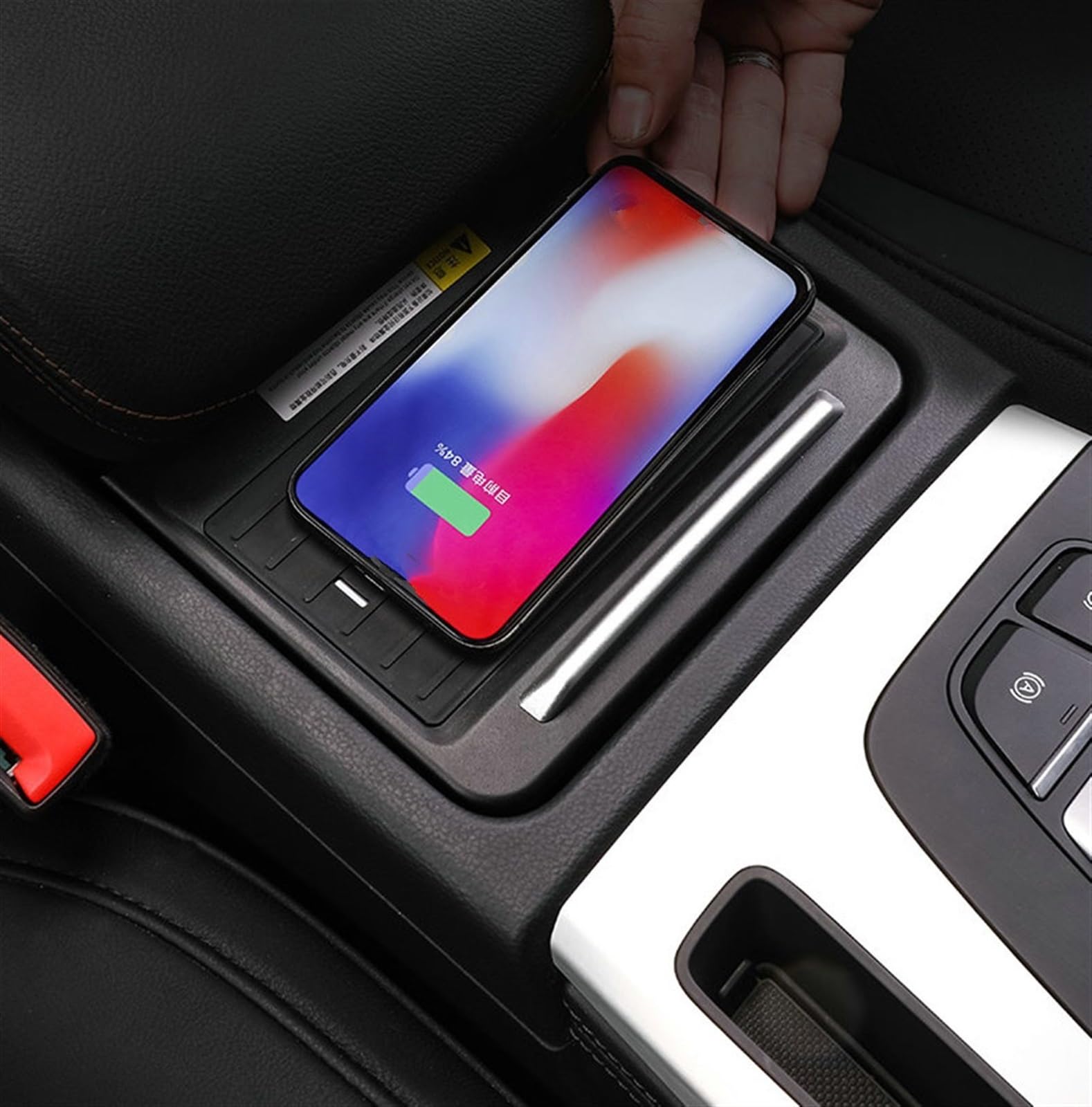 For, Q5 2017 2018 2019 Accesorios for automóvil Cargador inalámbrico QI for teléfono móvil